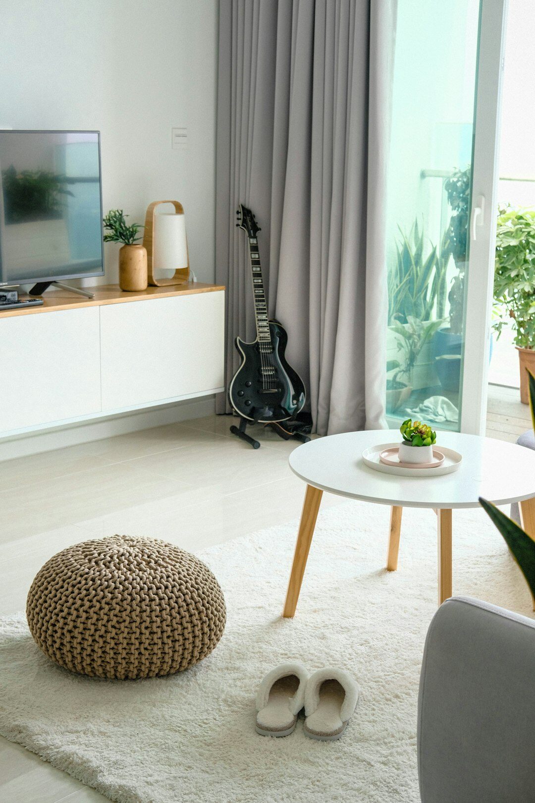 tidy living room
